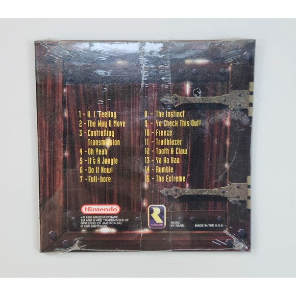 Vintage Nintendo Killer Kuts Soundtrack CD 1995 NEW SEALED - Picture 2 of 2
